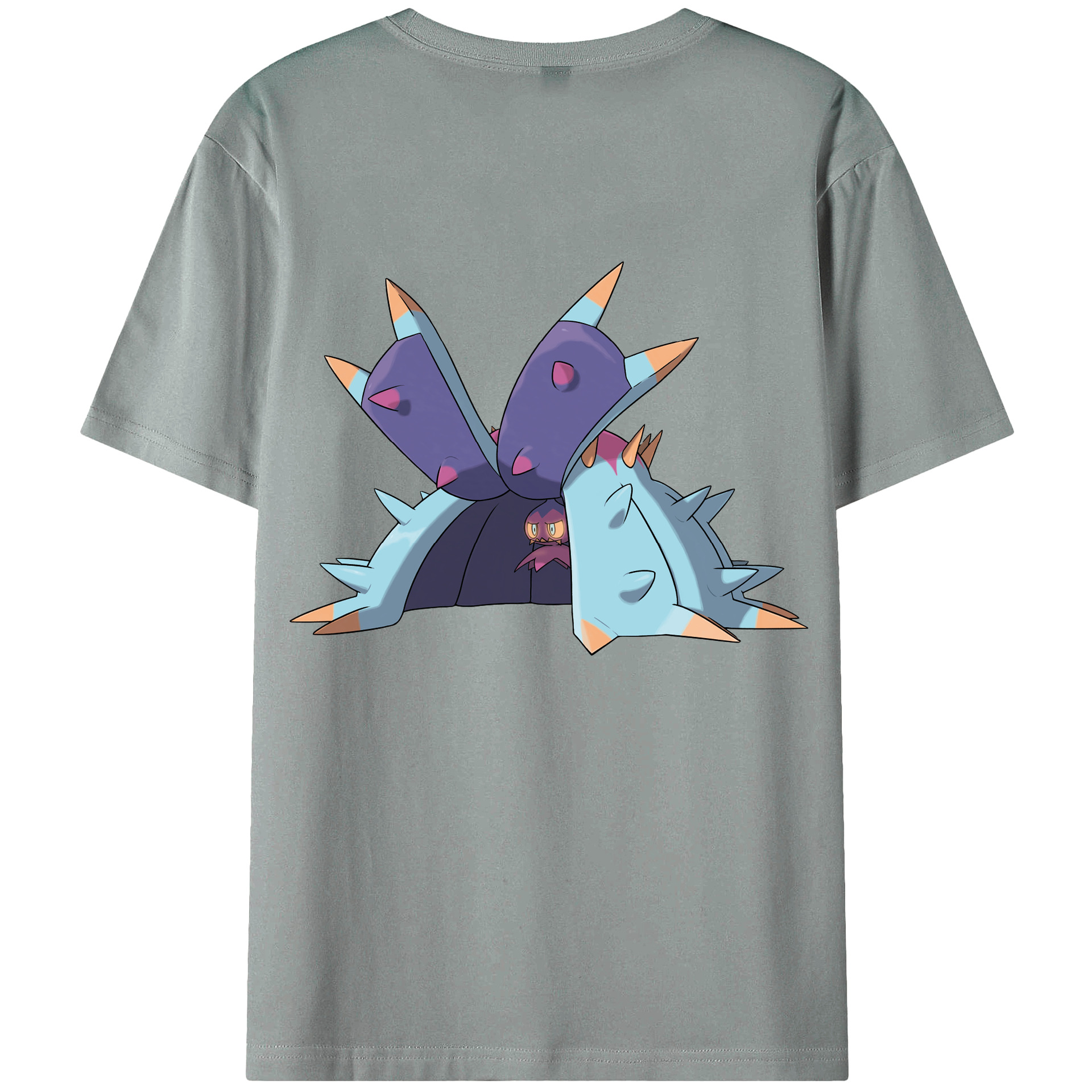 （画像用） ポケットモンスター Pokémon 綿100％ メンズ半袖Tシャツ（バックプリント） 通気性